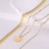 Cuzmly Layered Gold Necklaces for Women, 14k Gold Plated Stackable