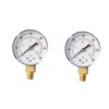 TEHAUX 2pcs Psi Npt Pressure Gauge High Compressor Gauge Compact