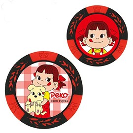 Hokushin Trading Peko-chan/Dog Casino Chip Marker Red MK0316