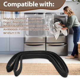 280140 Dryer Drum Felt Seal Compatible with Maytag Kenmore Whirlpool Dryer, Replacement 1175767 AP3873614 EAP990009
