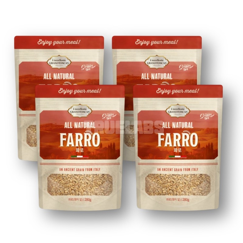 Grain On Farro Grain Farro Rice Emmer Mill 280g 4pcs