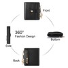 SENDEFN Small Woman Leather Wallet Credit Card Holder with ID