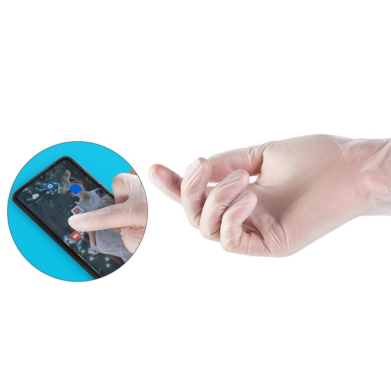 100pcs Disposable PVC Gloves High Elastic Gloves for House Cleaning