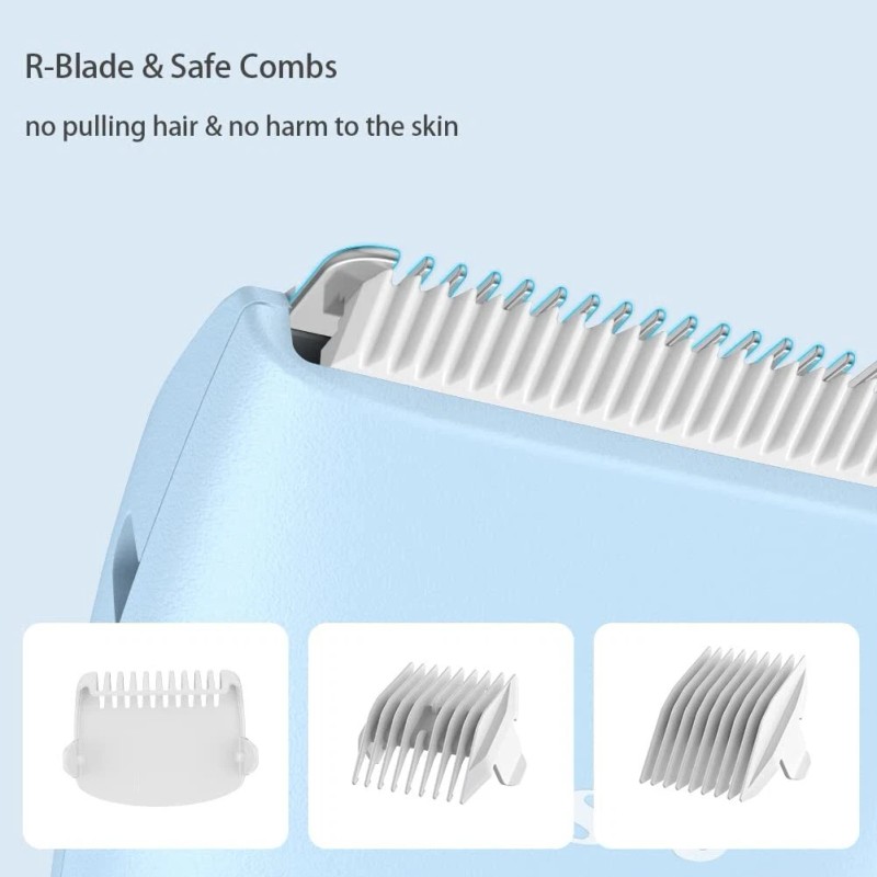 Favrison Quiet Waterproof Baby Hair Clippers – Rechargeable & LCD