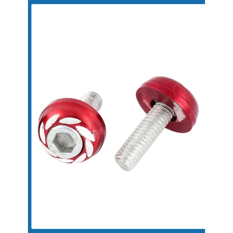 A ABSOPRO Car License Round Head Plate Screw Bolt 4