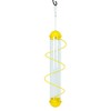 Bird Quest SBF2Y 17" Spiral Thistle Bird Feeder - Yellow