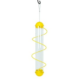 Bird Quest SBF2Y 17" Spiral Thistle Bird Feeder - Yellow