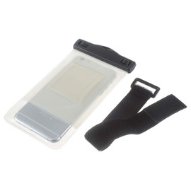 DFV Mobile – Bracelet Universal Protective Beach Case 30 m Underwater Waterproof Bag for = > Panasonic ELUGA DL1, silver