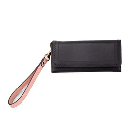 Allzedream Wristlet Strap Genuine Leather Keychain for Wallet Purse Clutch Cellphone Key Lanyard (Pink)
