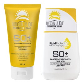 Fotosun 100 Protector Solar Fps Kit Fluid Facial