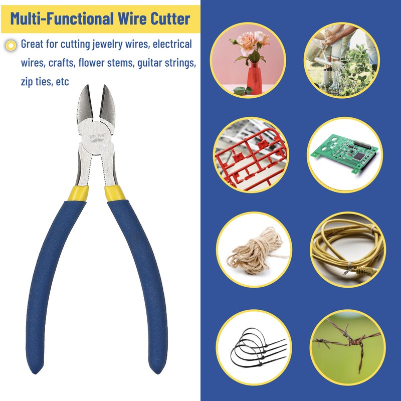 Mr. Pen - 6 Inch Diagonal & Flush Cutting Pliers