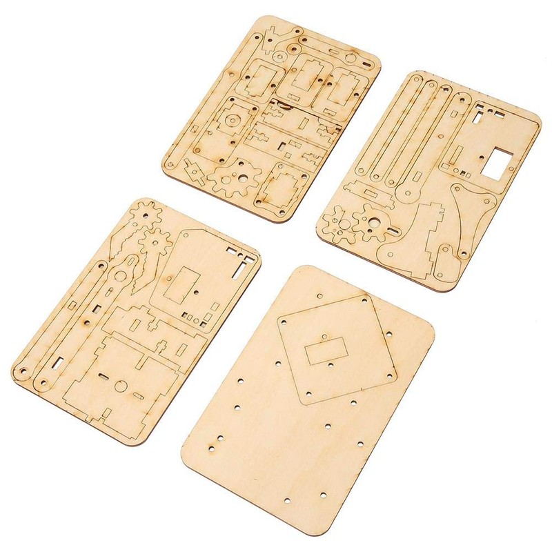 FTVOGUE Robot Arm Kit, 4 DOF DIY Wood Robot Arm