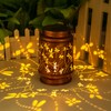 Dragonfly Solar Lantern, Metal Solar Lantern Outdoor Waterproof LED Solar