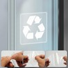 YIKIADA 10 Pack Recycle and Trash Clear Stickers 3×3 Inches