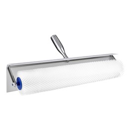 Anskyloe Spiked Roller for Self Leveling, 20"x 1" Self Leveling Cement Tools Epoxy Flooring Spike Roller with Removable Splash Guard Self Leveling Concrete Floor Leveling Tools