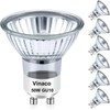 Vinaco GU10 Halogen Bulb Dimmable, GU10+c 110V 50W Candle Warmer