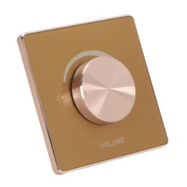 Peakloong High-Fidelity 50W Wall-Mounted Volume Knob, 5-Position Adjustment, Aluminum Frame for Reliable Audio Control