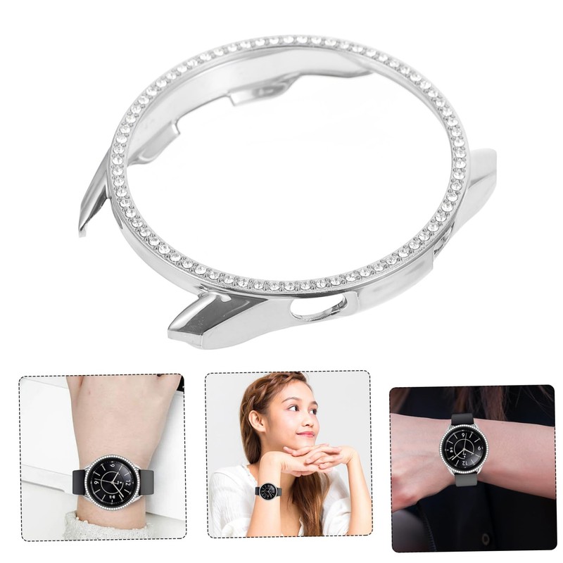 TEHAUX Bling Watch Frame Cover Stylish Protective Bumper Case for