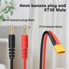 YACSEJAO XT30 to Banana Plug 14AWG XT30 Male to 4mm