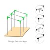 GoodsZone Canopy Fittings Kit 1-3/8" Slant roof Shelter Carport Deck