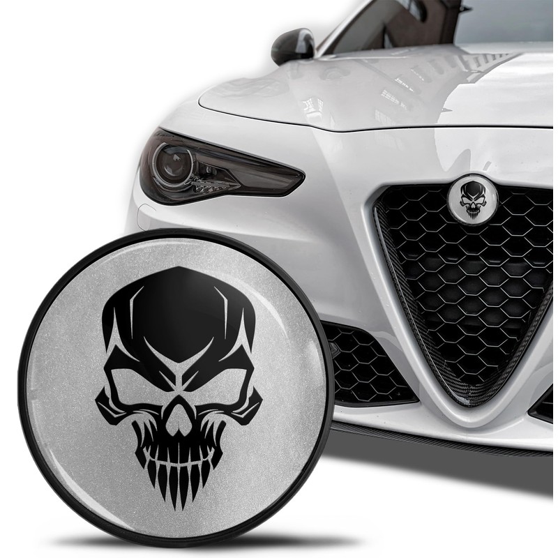 SkinoEu Compatible with Alfa Romeo Emblem Badge Bonnet/Boot 74 mm