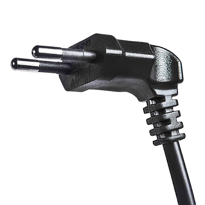 Shortix Short Power Cable (Power Cable with Angled Euro Flat