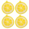 Lemon Kitchen Dish Cloths 4 Pack Shaped Dishes Cleaner Cloths