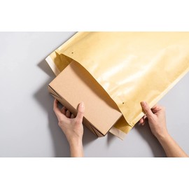 Brown Padded Envelopes with Polyethylene Inner Padding, for Documents with Maximum Area of 220 x 340 mm (10 Padded Envelopes)