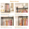 FUTASSI P6 Mini Rolling Clothes Rack Heavy Duty, Clothing Racks