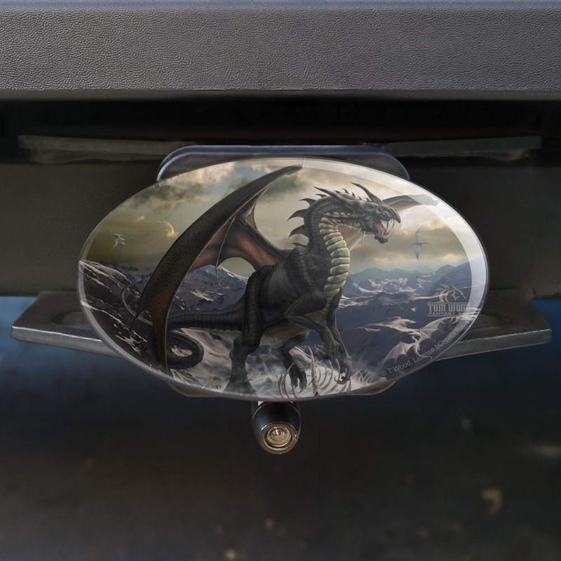 GRAPHICS & MORE Rogue Dragon Winter Mountain Top Oval Tow