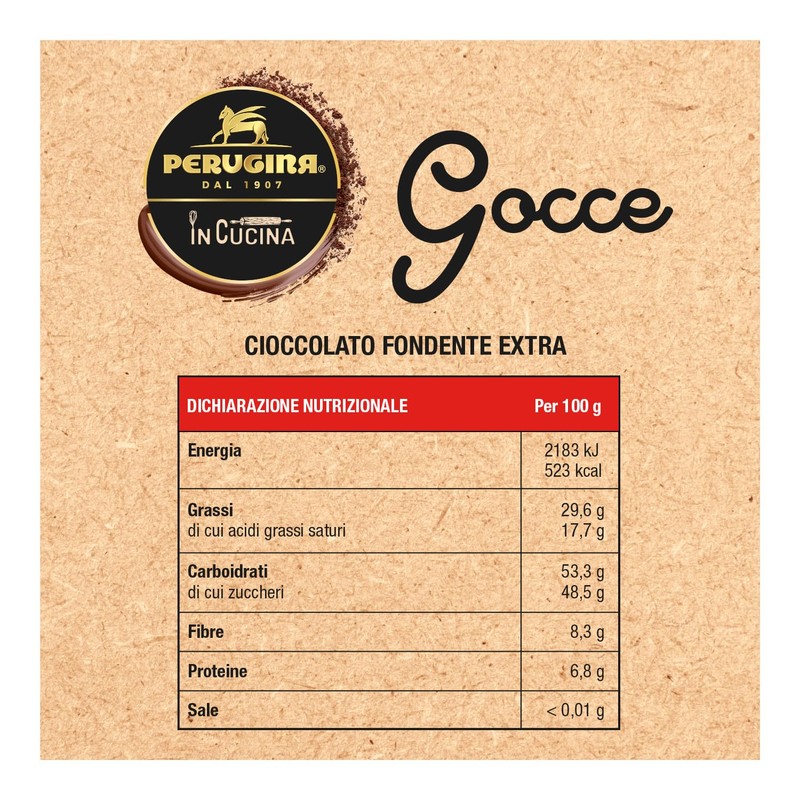 PERUGINA Gocce Cioccolato Fondente 200g