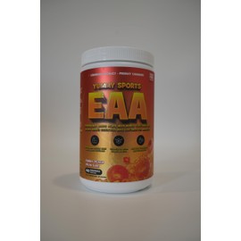 Yummy Sports EAA Supplement Powder – Pre Workout Powder - Keto-Friendly, Gluten-Free, Sports Nutrition Pre-Workout Powder for Men & Woman - 360g, 40 Servings - Funky Peach