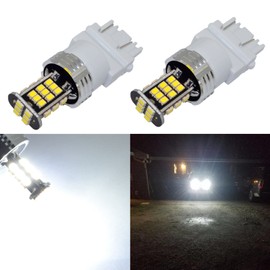 Alla Lighting Super Bright 3156 3157 LED Lights Bulbs 2000 Lumens 3156 3457 4157 3157 LED Bulb 3020 30-SMD 6000K Xenon White 3156 3157 LED Bulbs Cars Trucks Turn Signal, Reverse, Brake Stop Tail Light