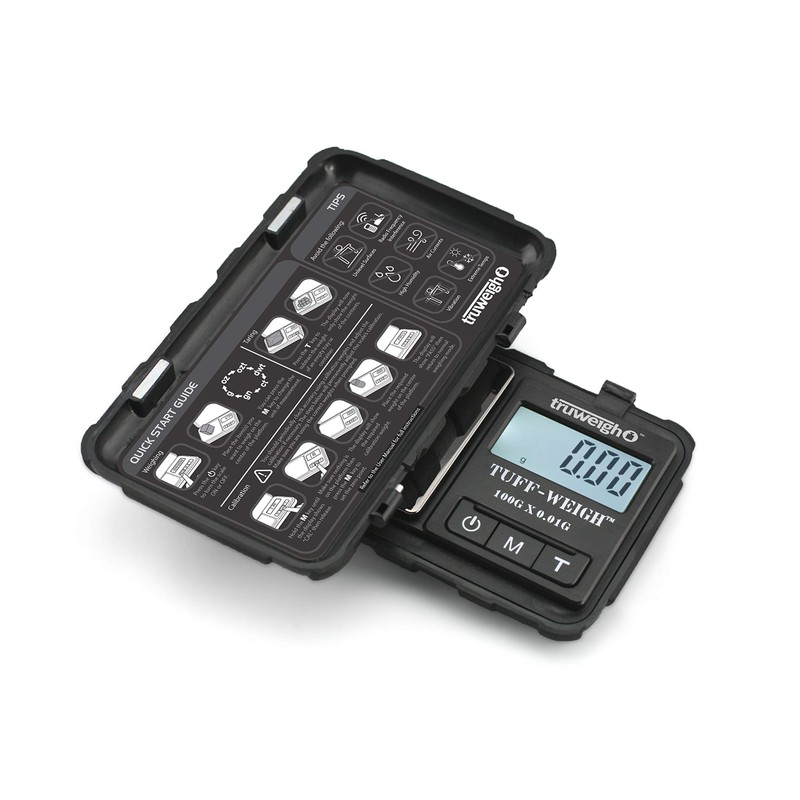 Truweigh TUFFWEIGH Digital Mini Scale (100g x 0.01g - Black/Black)