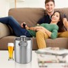Mini Stainless Steel Beer Barrel with Spiral Cover Lid Practical