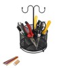 DYUEE Mesh Desk Organiser with Hook Handle, 360-Degree Rotating Multi-Functional