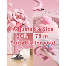 Smart hula hoop,convenient fitness, exercise, Intelligent hula hoop, Magnetic massage for household hula hoop,for lazy people - Size: 14 links *2