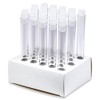 16x150mm Polystyrene Test Tubes and Caps, Cardboard Rack - Pack