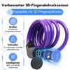 Anweller Bicycle Lock Fingerprint, 1.5 m Cable Lock, Waterproof, Portable