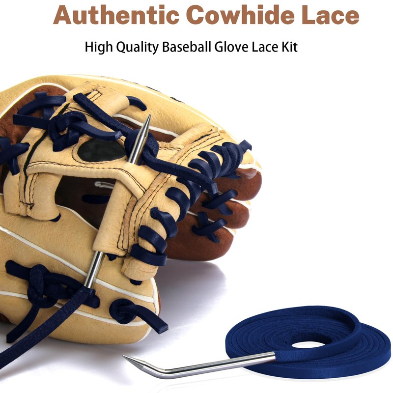 Aeesio Softball Baseball Glove Lace, Mitt Lace Repair Kit Includes