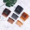 WBCBEC 18 Pieces Plastic Teeth Hair Combs Tortoise Side Comb