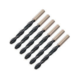 YIEMI Straight Shank Twist Drill Bits，3.2mm Stainless Steel High Speed Steel 6542 Drill Bits for Stainless Steel Cast Iron Aluminum Alloy Wood Plastic and Other Materials(6 Pcs)