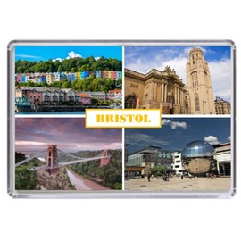 Bristol England United Kingdom Souvenir Acrylic Fridge Magnet (Standard: 70x45mm)