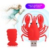 Cartoon U Disk PVC Small USB Lobster Pattern Flash Pen