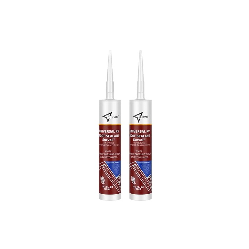 Survol RV Roof Sealant - Self-Leveling Caulk for All Weather