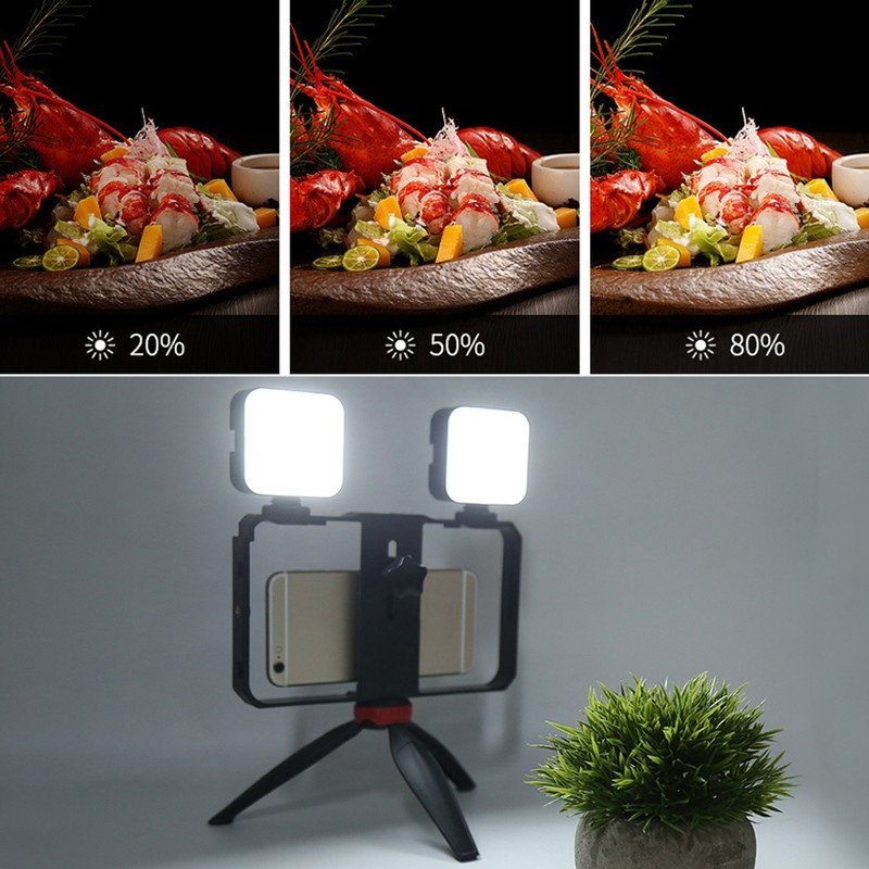 YELANGU Vlog Live Phone Photography Support Dual Light Video Shooting