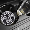 4PCS Car Coasters Flower Pattern Auto Cup Holder Insert Coasters