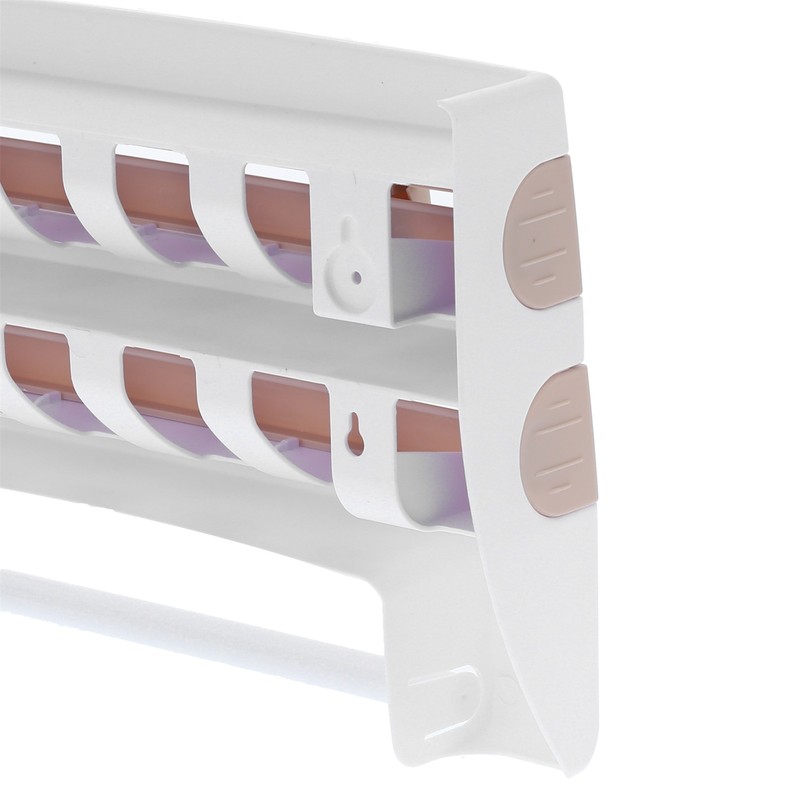Plastic Wrap Storage Rack Cling Film Dispenser Cutter Paper Towel