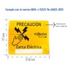 Kit 5 Letreros Alto Votaje Para Cercas Electrificadas