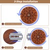 Professional Baking Bread Slicer with Fancy Round Wooden Handle &